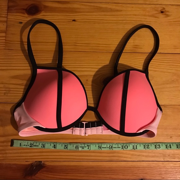 Victoria’s Secret Coral Pink Bikini, EUC, L/34D - Picture 5 of 12